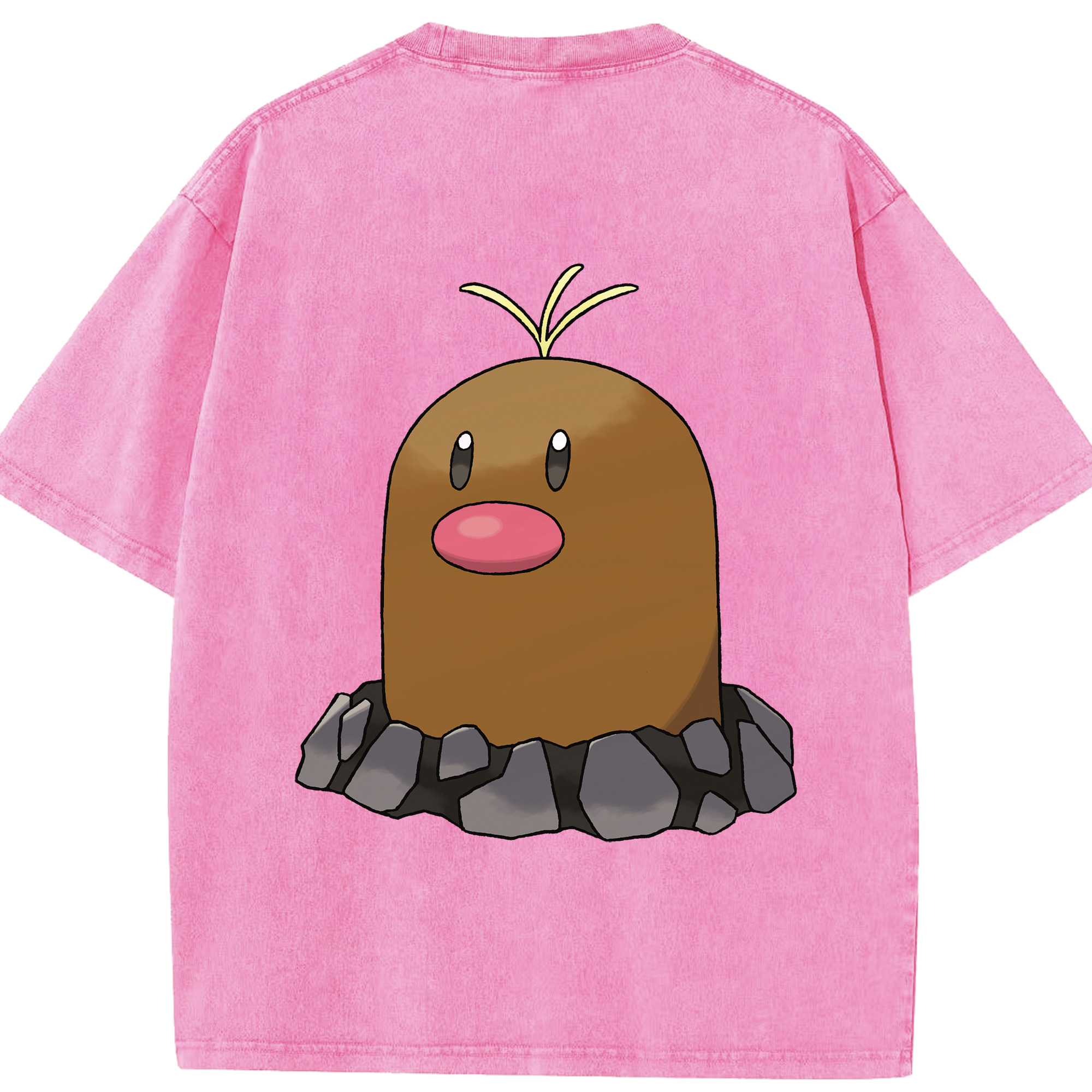 （画像用） ポケットモンスター Pokémon 綿100% ヴィンテージ風 半袖Tシャツ（背面プリント）